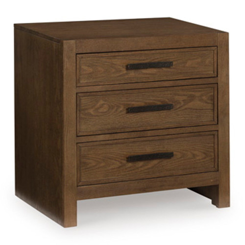 Ticanter - Three Drawer Night Stand - Brown