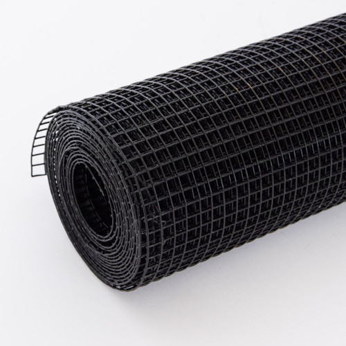 Vinyl Coated Hardware Cloth, Welded Wire Fence For Poultry & Home Improvement - Black