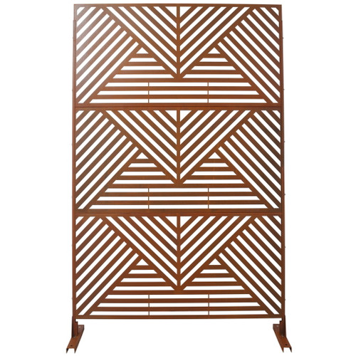 Freestanding Outdoor & Indoor Freestanding Metal Privacy Screen
