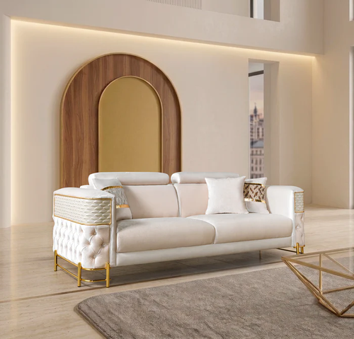 Fabiana Ivory Living Room Set