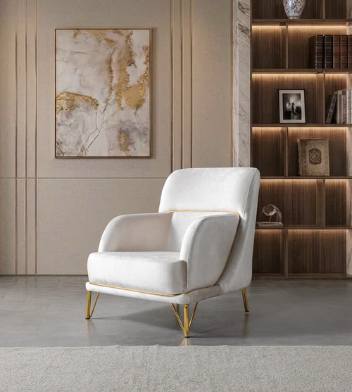 Fabiana Ivory Living Room Set