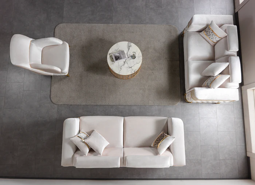 Fabiana Ivory Living Room Set