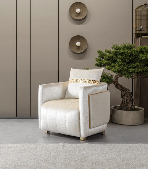 Carlina Ivory Living Room Set