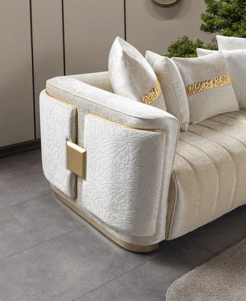 Carlina Ivory Living Room Set
