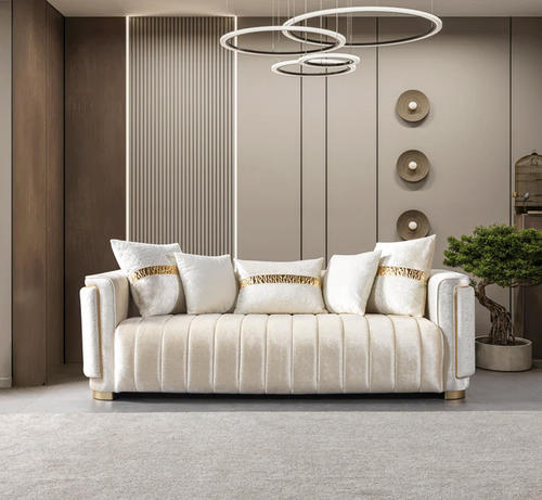 Carlina Ivory Living Room Set