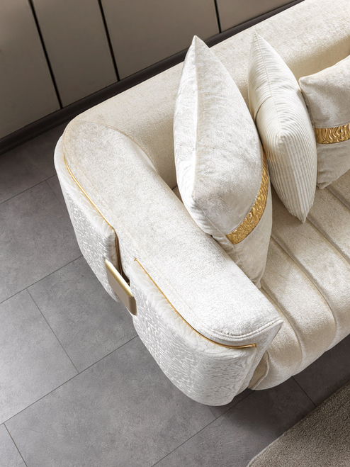 Carlina Ivory Living Room Set
