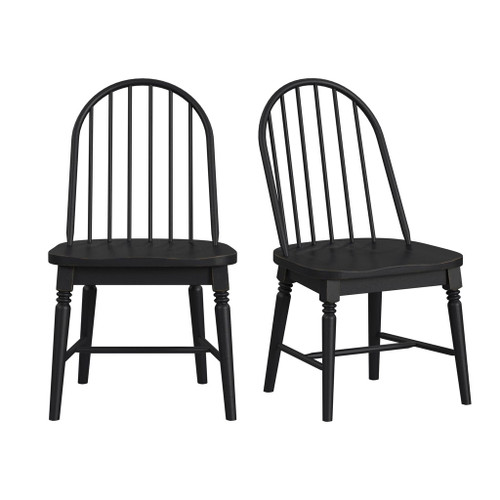 Heritage & Home - Windsor Side Chair (Set of 2) - Black