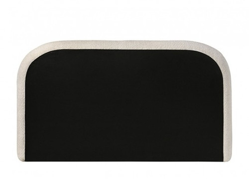 Whitnash Contemporary Ivory Upholstered Platform Bed