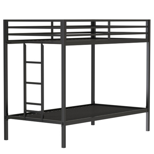 Adam - Twin Over Twin Bunk Bed - Black
