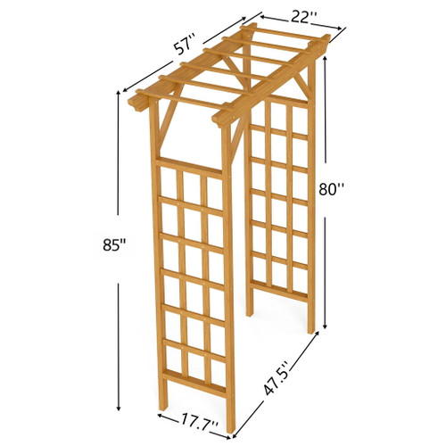 Wedding Arbor With Trellis Design
