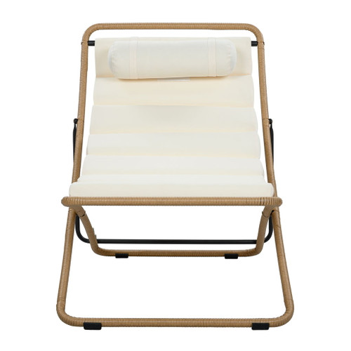 Outdoor Folding Chair With Adjustable Backrest (Set of 2)