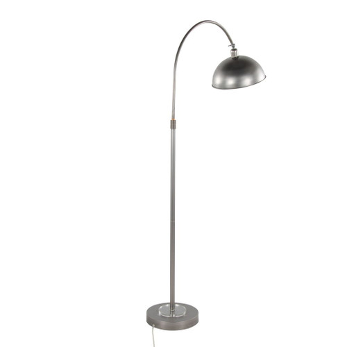Emery - Metal Floor Lamp - Vintage Metal, Clear Crystal