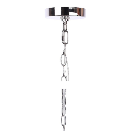 Tangier - Metal Pendant Lamp - Polished Nickel, Clear Crystal