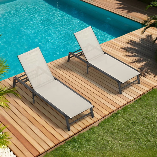 Chaise Lounge Outdoor (Set of 2)