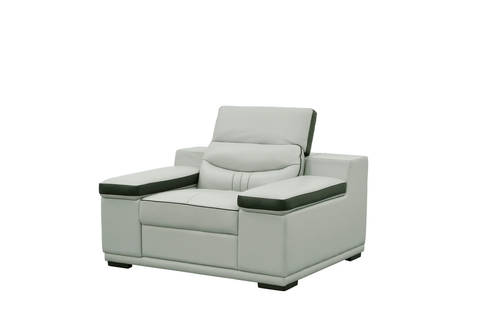 Arlet Sectional in Premium Italian Leather Match