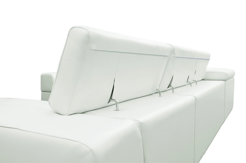 Nella Sectional Sofa in Italian Leather Match