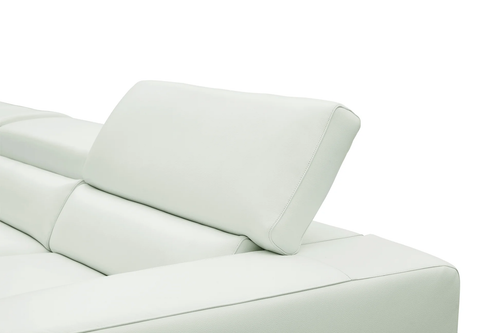 Nella Sectional Sofa in Italian Leather Match