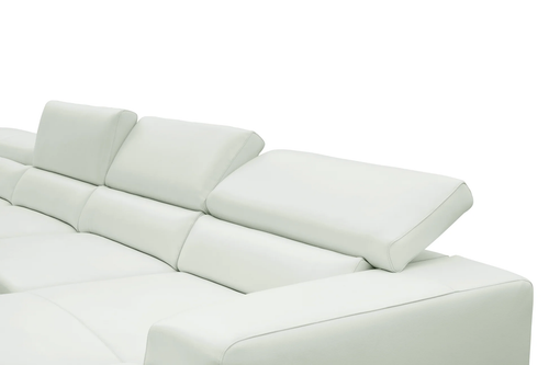 Nella Sectional Sofa in Italian Leather Match