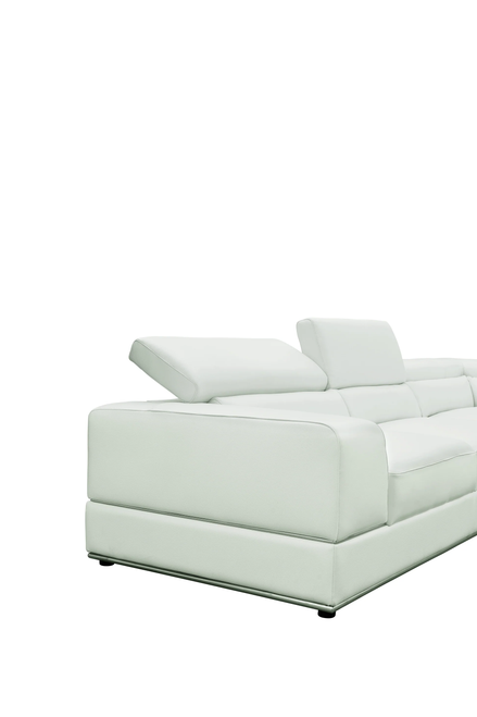 Nella Sectional Sofa in Italian Leather Match