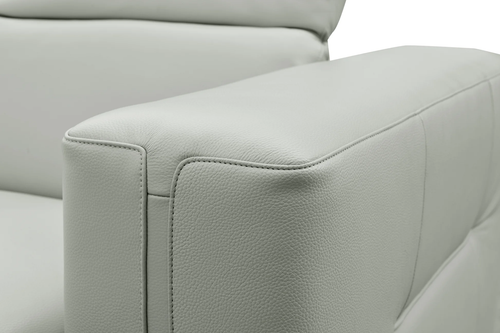 Noel Italian Leather Power Reclining Sectional with Chaise
