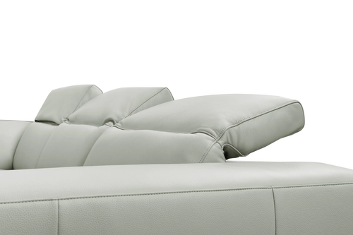 Noel Italian Leather Power Reclining Sectional with Chaise