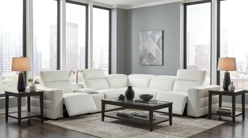 Holly Italian Leather Power Reclining Corner Sectional MI-2520 by New Era Innovations