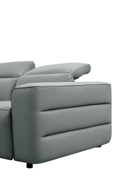 Holly Italian Leather Power Reclining Corner Sectional