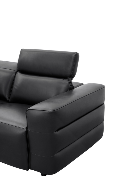 Diamante Italian Leather Power Home Theater Recliner Row