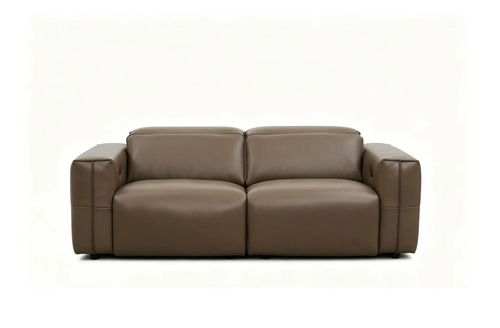 Ember Italian Leather Power Reclining Sofa and Loveseat Set