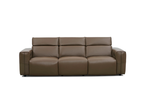 Ember Italian Leather Power Reclining Sofa and Loveseat Set