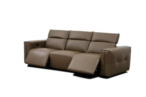 Ember Italian Leather Power Reclining Sofa and Loveseat Set