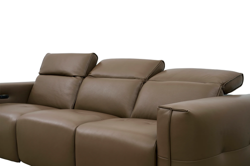 Ember Italian Leather Power Reclining Sofa and Loveseat Set