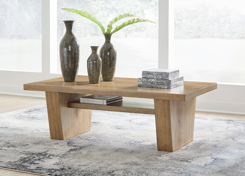 Conny Wood Veneer Cocktail Table T674-1 by Happy Homes