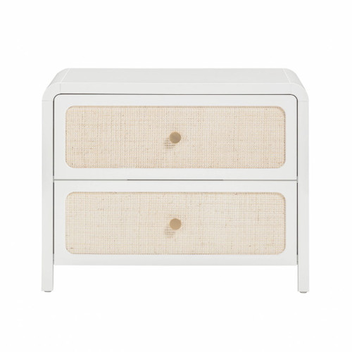 Patty - Rattan 2-Drawer Nightstand