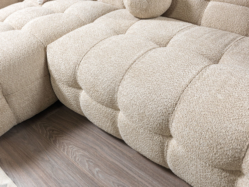 Lis Ivory Boucle LAF 115" Sectional