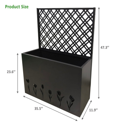 Tall Planter Raised Garden Bed With Trellis