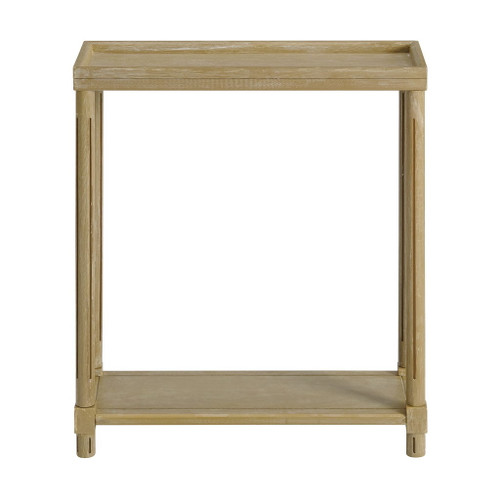 Narrow Side End Tables With Shelf (Set of 2)