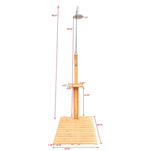 Outdoor Garden Pool Shower With Chassis Board For Patio