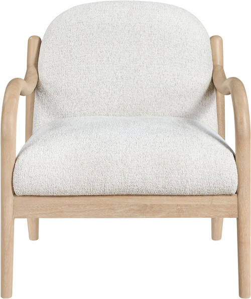 Helmsley - Performance Fabric Upholstered Accent Chair - Cream / Natural