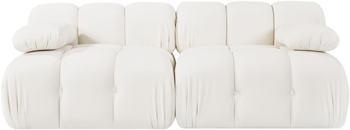 Orin - Velvet Performance Fabric Upholstered 2 Piece Modular Sofa