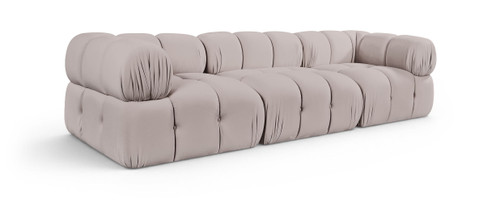 Orin - Velvet Performance Fabric Upholstered 3 Piece Modular Sofa