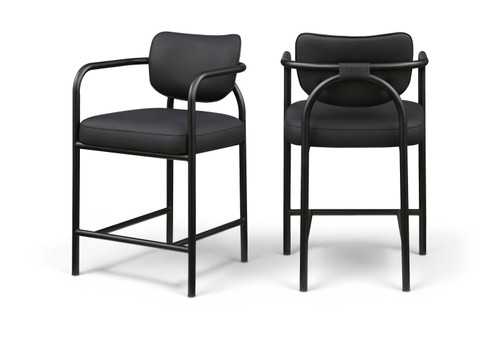 Serava - Vegan Leather Upholstered Bar Stool