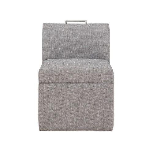 Della - Upholstered Castered Chair - Gray