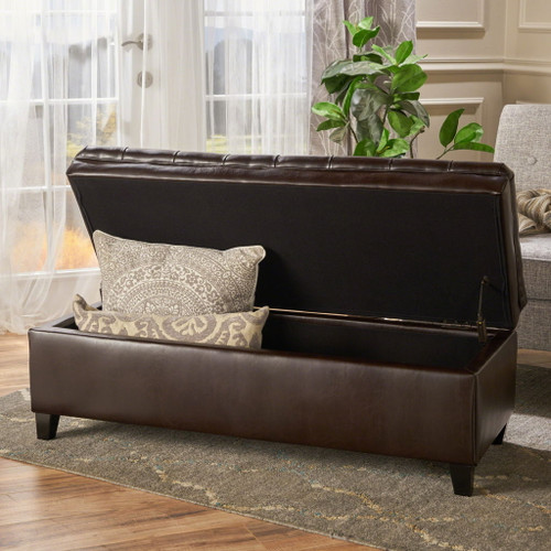 Juliana - Storage Ottoman With Birch Legs