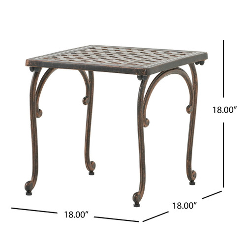 Laughlin - Traditional Style Cast End Table Set - Antique Espresso