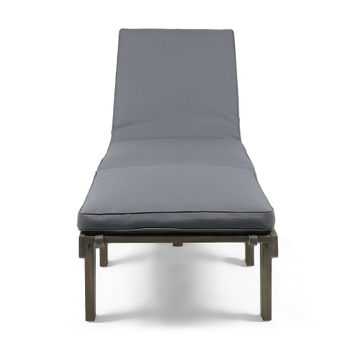 Ariana - Wood Chaise Lounge With Cushion