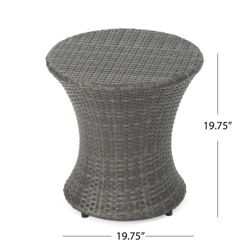 Thrive - Hourglass Rattan Table With No Glass Top