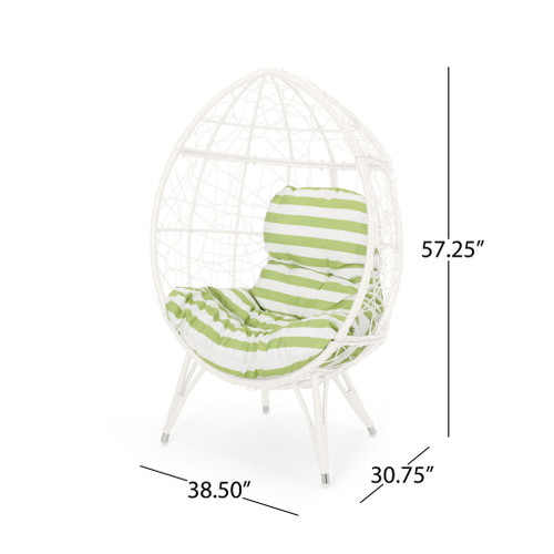 Cosmos - Round Hammered Iron Teardrop Chair