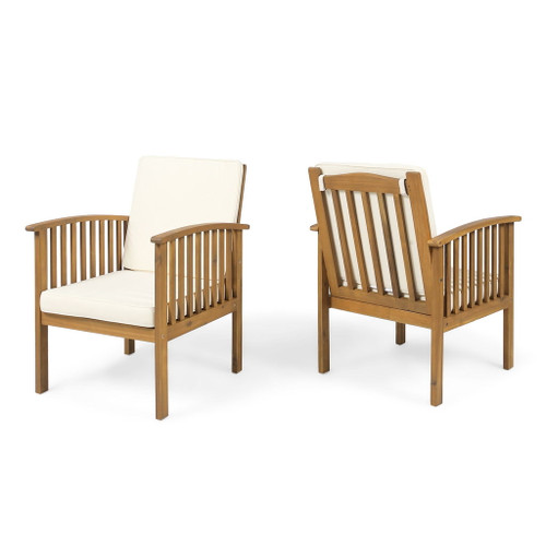 Casa - Acacia Club Chair Coastal Classic Outdoor Seating, Waterproof Fabric