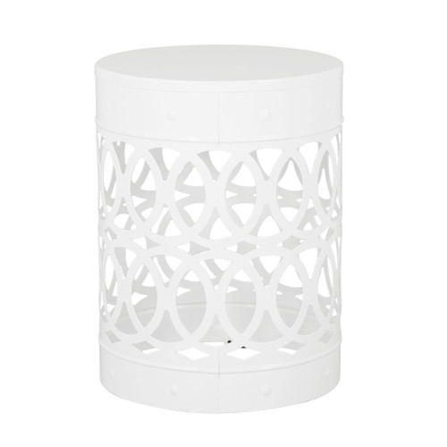 Outdoor Metal Large End Table, Modern Design